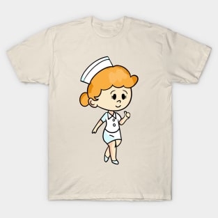 The nurse cartoon style T-Shirt